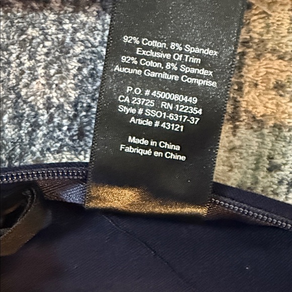 Babaton Midnight Blue Cropped Trousers 92% Cotton 8% Spandex - Picture 4 of 9